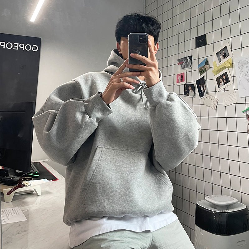 韓国ファッション SELCA-Simple sweat setup-mselca2023aw758-01