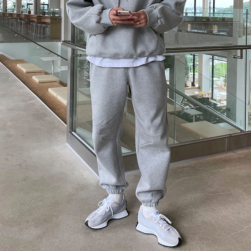 韓国ファッション SELCA-Simple sweat setup-mselca2023aw758-09