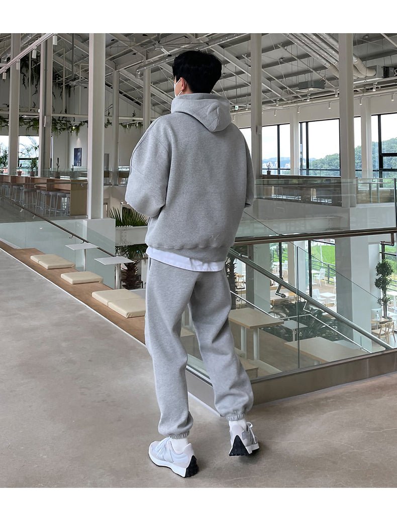 韓国ファッション SELCA-Simple sweat setup-mselca2023aw758-012