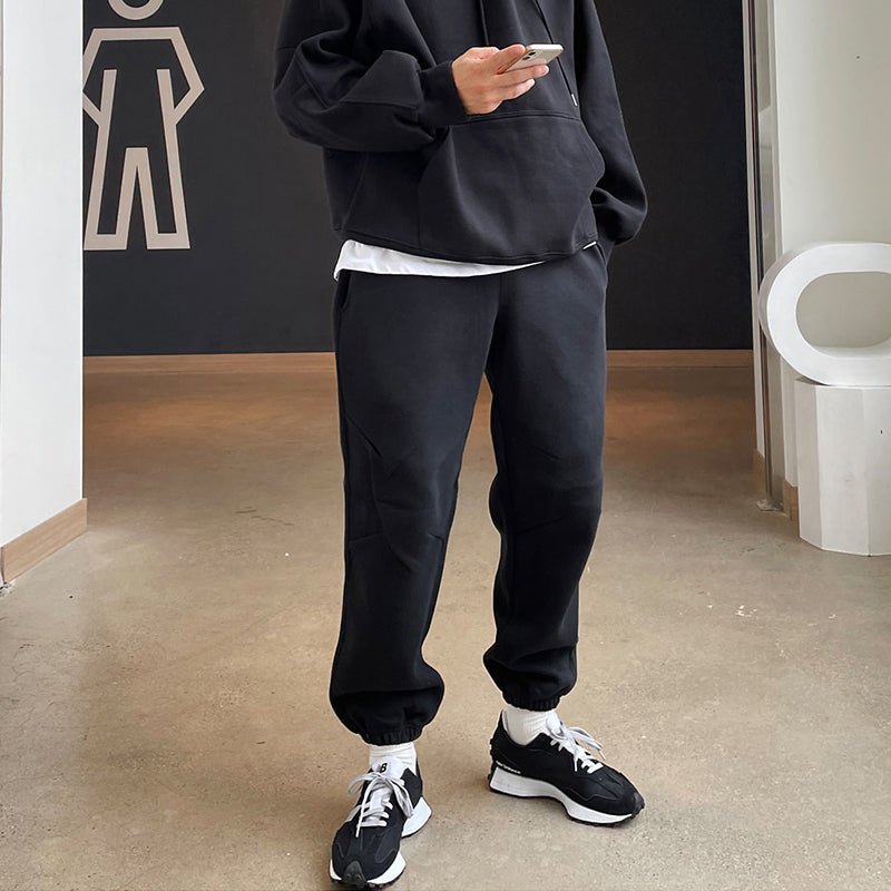 韓国ファッション SELCA-Simple sweat setup-mselca2023aw758-05