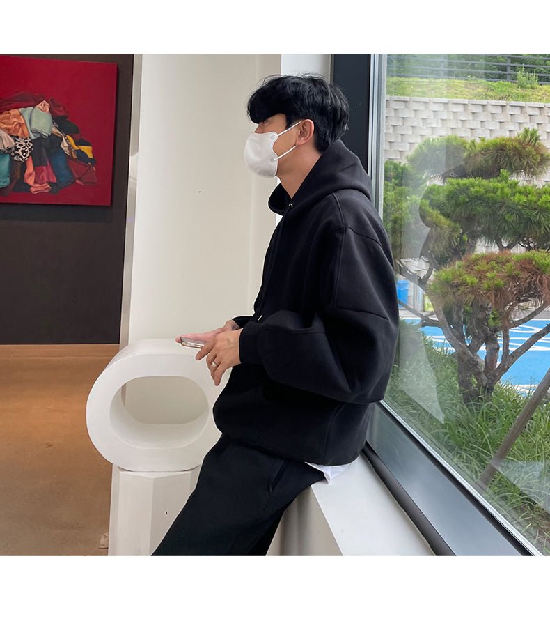 韓国ファッション SELCA-Simple sweat setup-mselca2023aw758-013