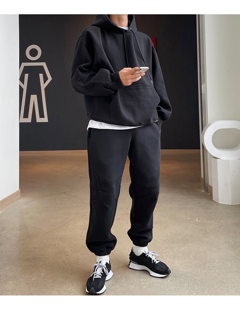 韓国ファッション SELCA-Simple sweat setup-mselca2023aw758-014