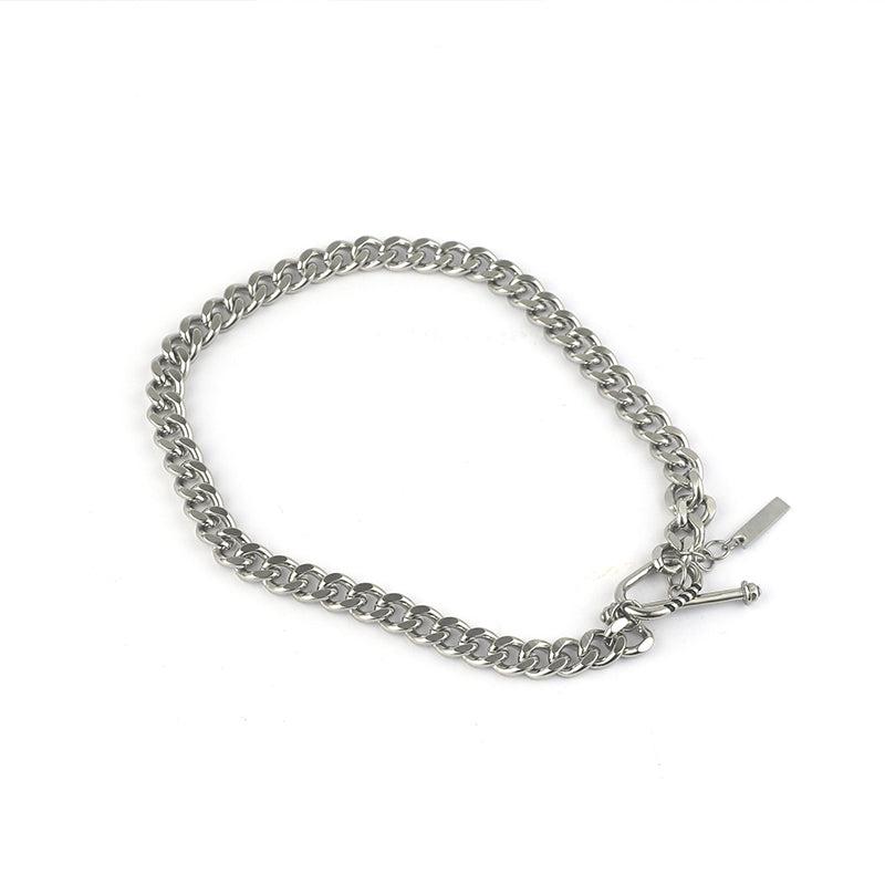 韓国ファッション SELCA-Buckle Bone Chain-mselca2023aw75-01