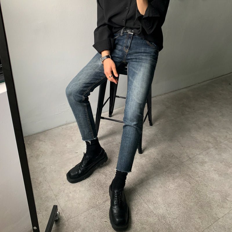 韓国ファッション SELCA-Skinny denim pants-mselca2023aw760-04