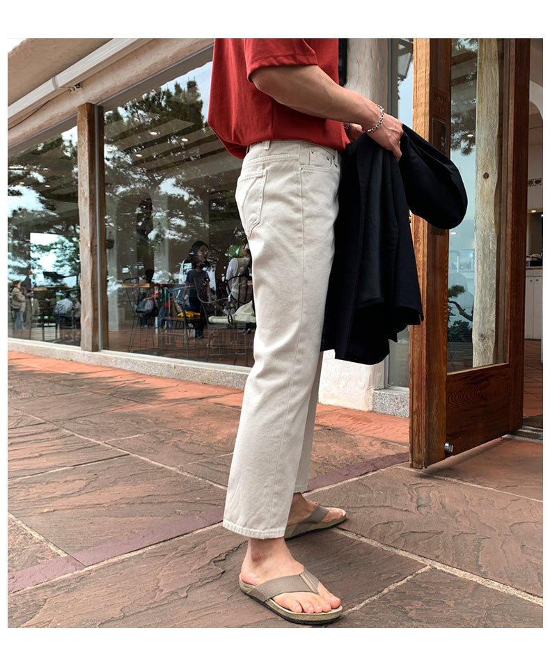 韓国ファッション SELCA-Skinny straight denim-mselca2023aw762-05