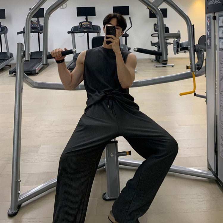 韓国ファッション SELCA-sleeveless Sweat Setup-mselca2023aw767-06