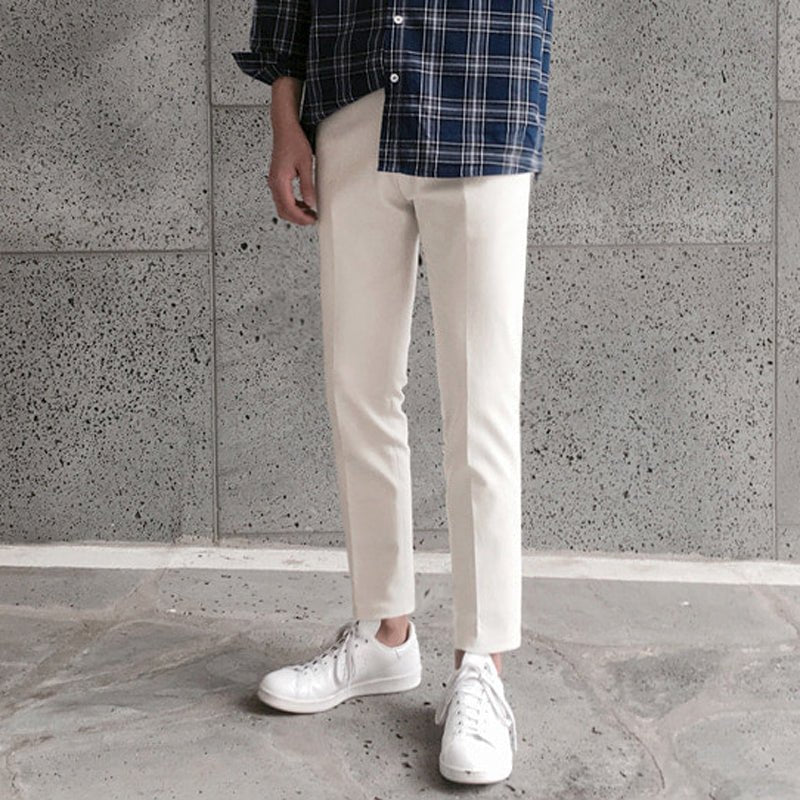 韓国ファッション SELCA-Slim Slacks-mselca2023aw768-05