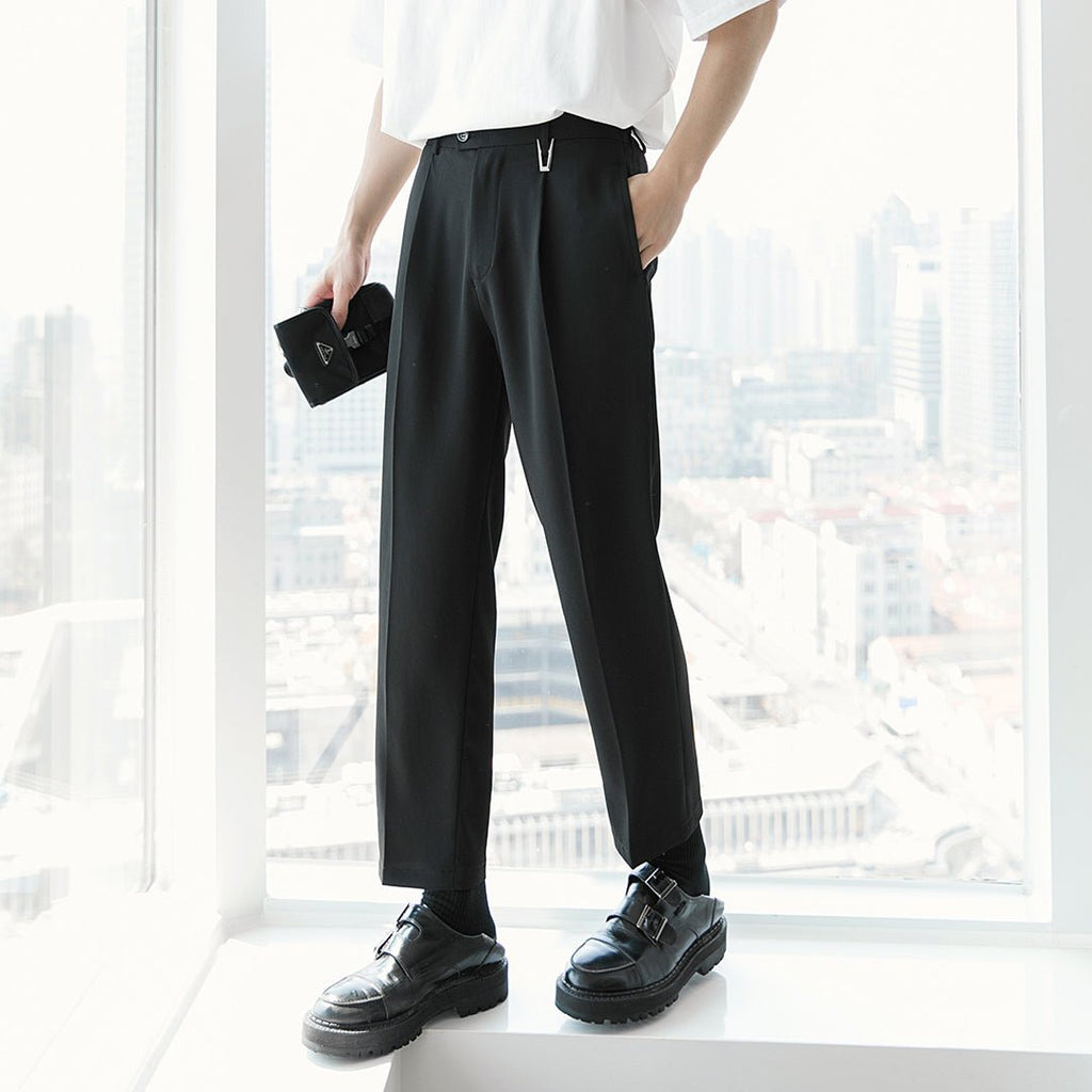 韓国ファッション SELCA-Slim straight slacks-mselca2023aw769-05