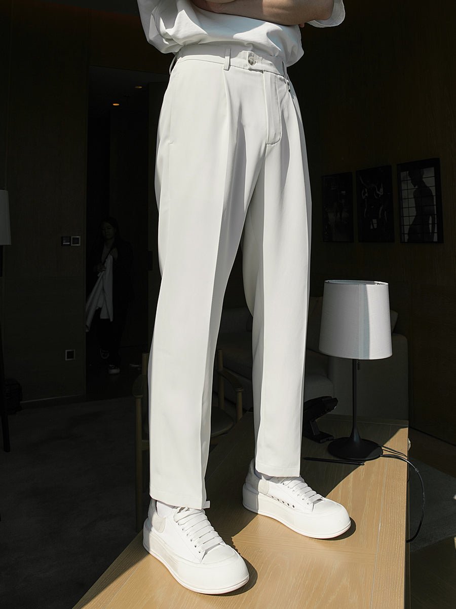 韓国ファッション SELCA-Slim straight slacks-mselca2023aw769-03