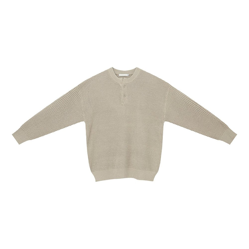 韓国ファッション SELCA-Solid Crew neck sweater-mselca2023aw773-012