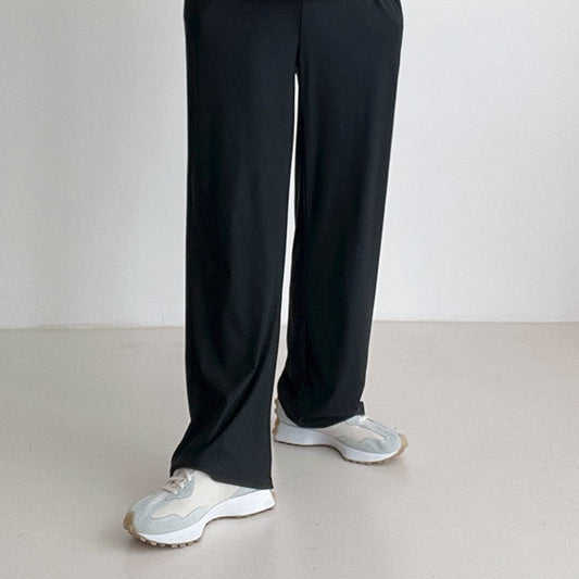 韓国ファッション SELCA-Solid straight slacks-mselca2023aw775-01