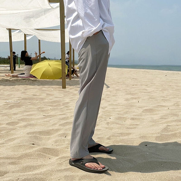 韓国ファッション SELCA-Solid straight slacks-mselca2023aw775-05
