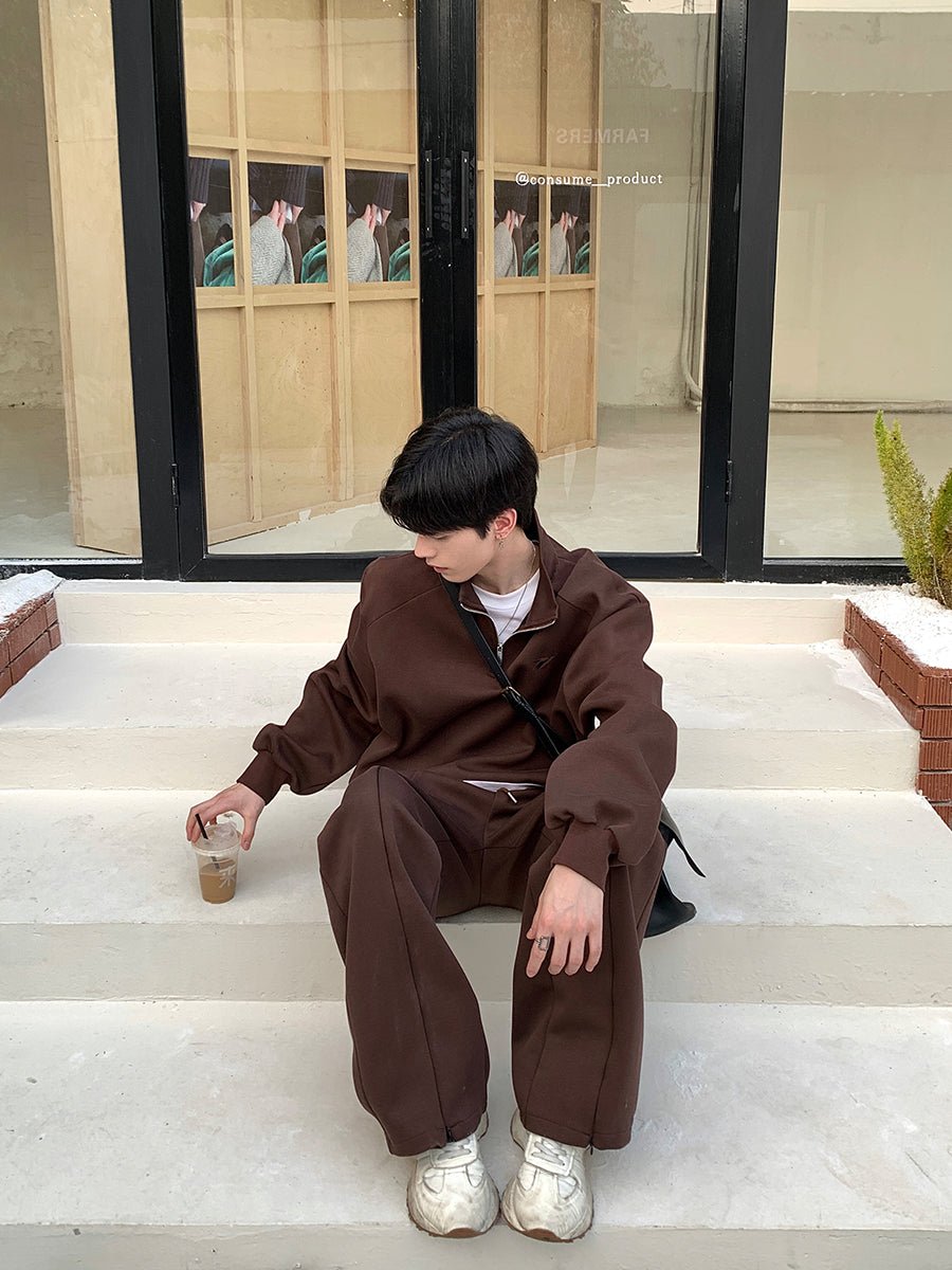 韓国ファッション SELCA-Sporty wet setup-mselca2023aw782-08