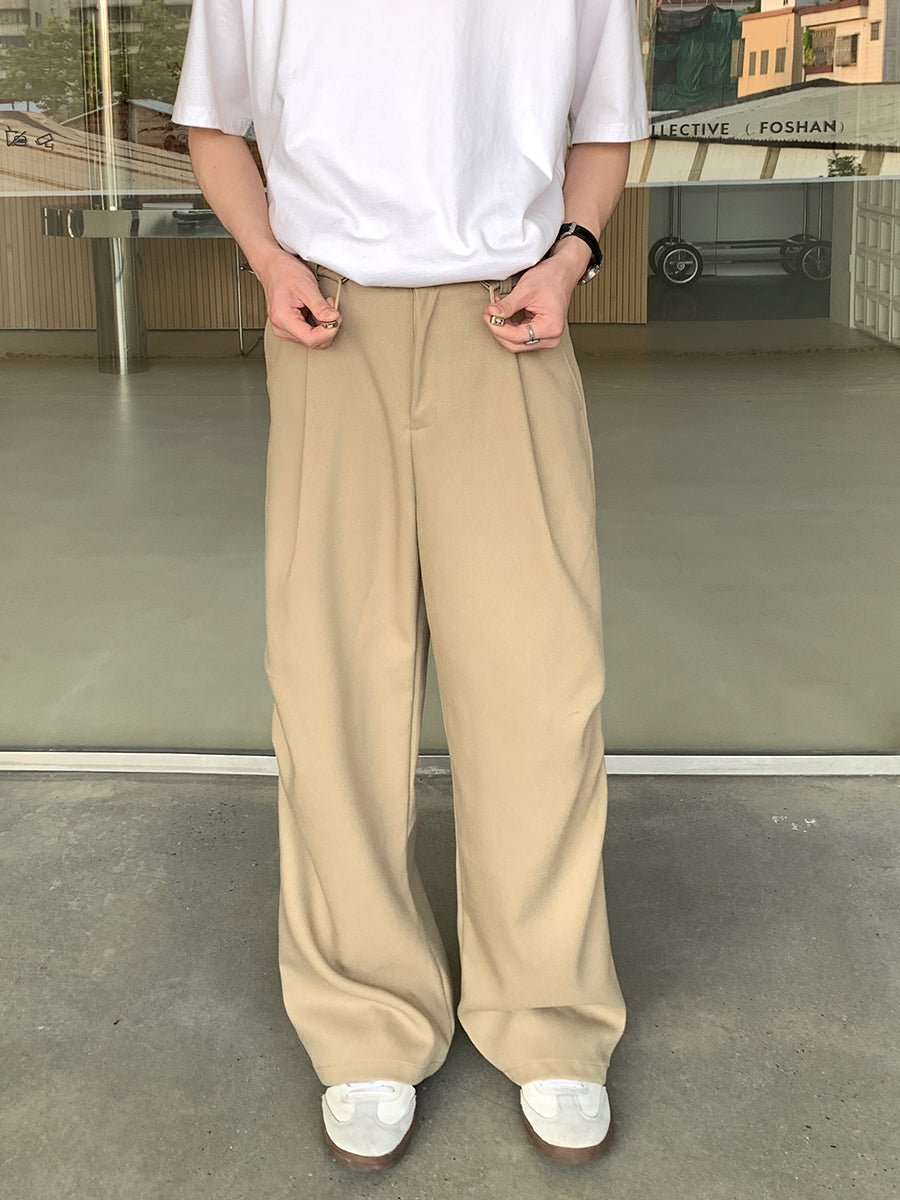 韓国ファッション SELCA-Straight -wide loose pants-mselca2023aw816-05