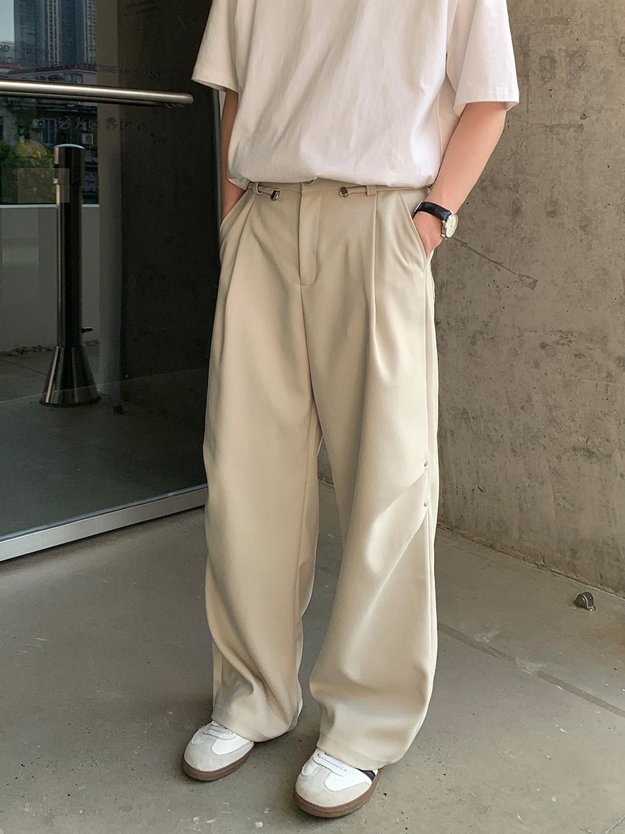 韓国ファッション SELCA-Straight -wide loose pants-mselca2023aw816-02