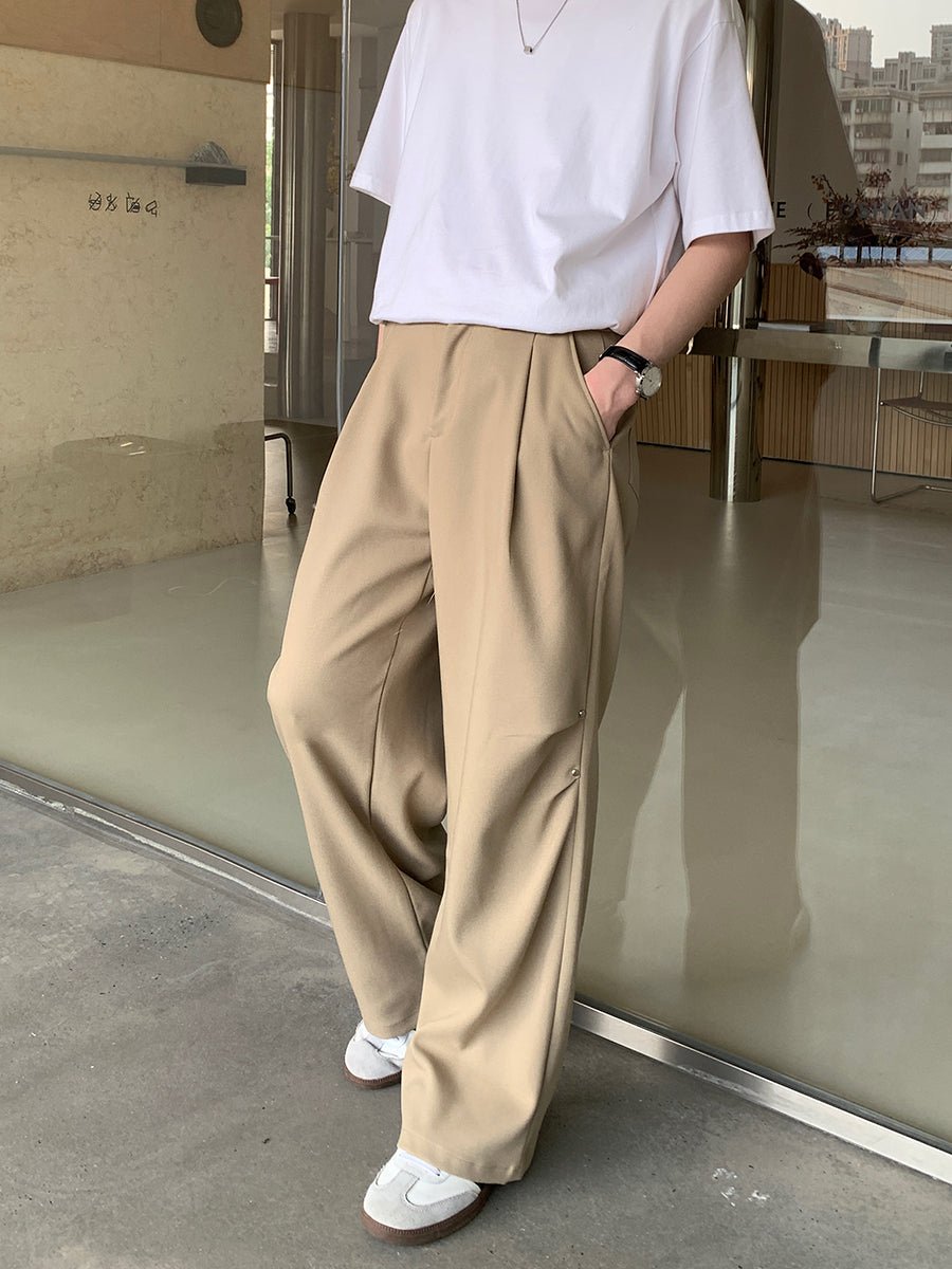 韓国ファッション SELCA-Straight -wide loose pants-mselca2023aw816-03