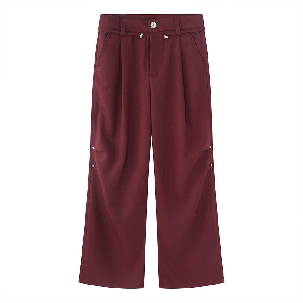 韓国ファッション SELCA-Straight -wide loose pants-mselca2023aw816-09