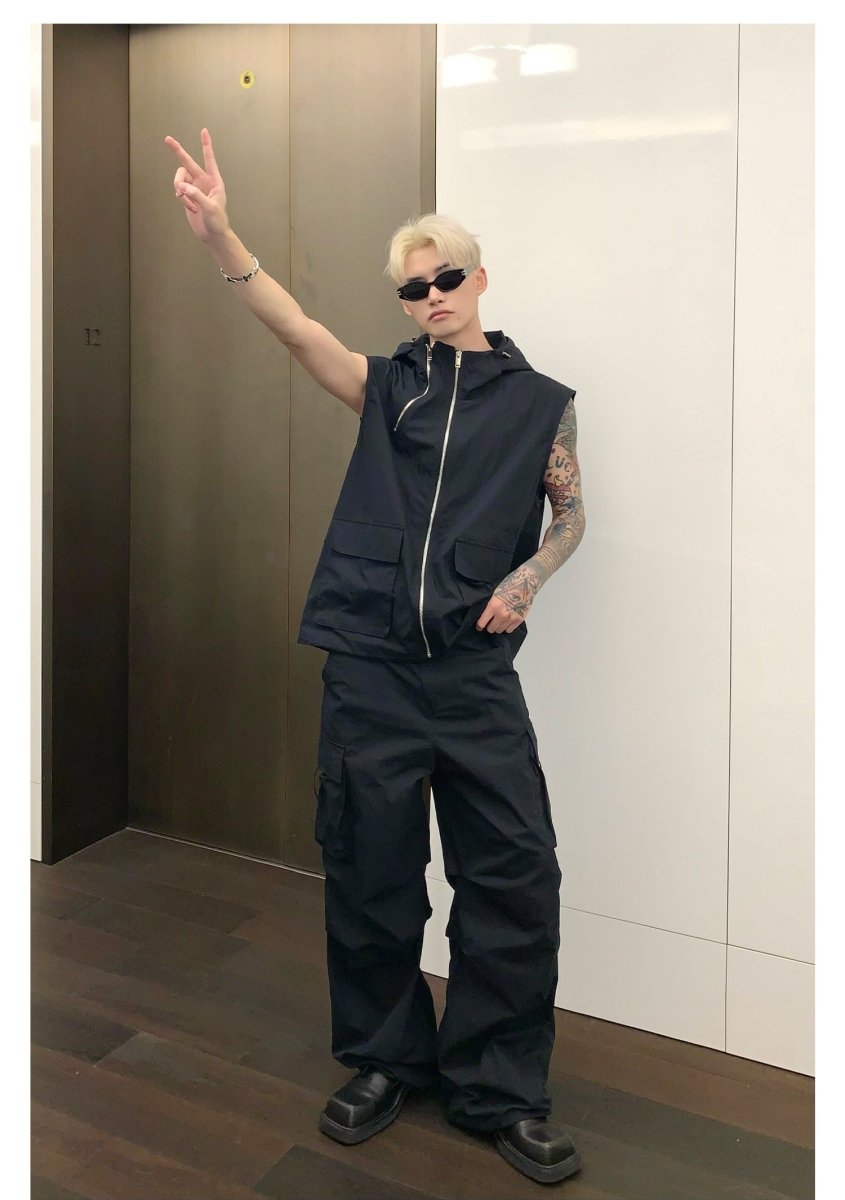 韓国ファッション SELCA-Straight cargo pants-mselca2023aw818-07