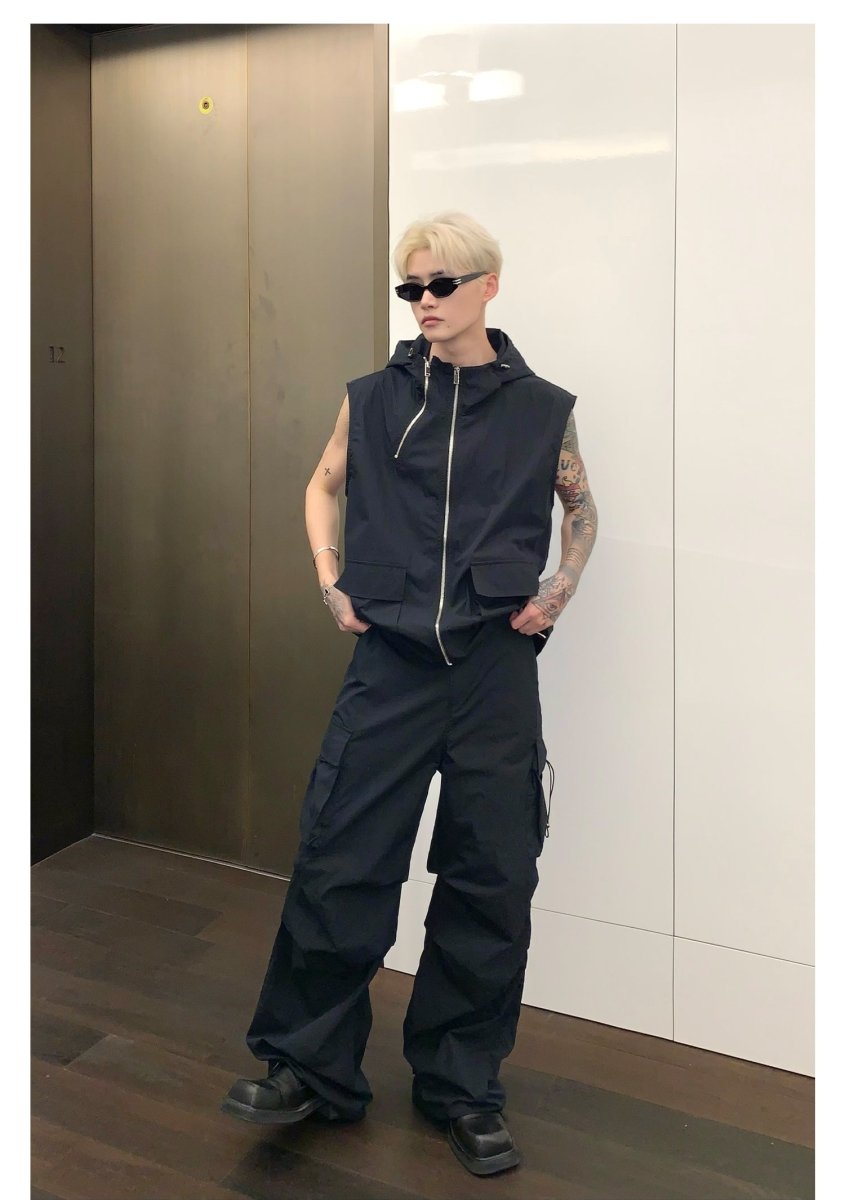 韓国ファッション SELCA-Straight cargo pants-mselca2023aw818-08