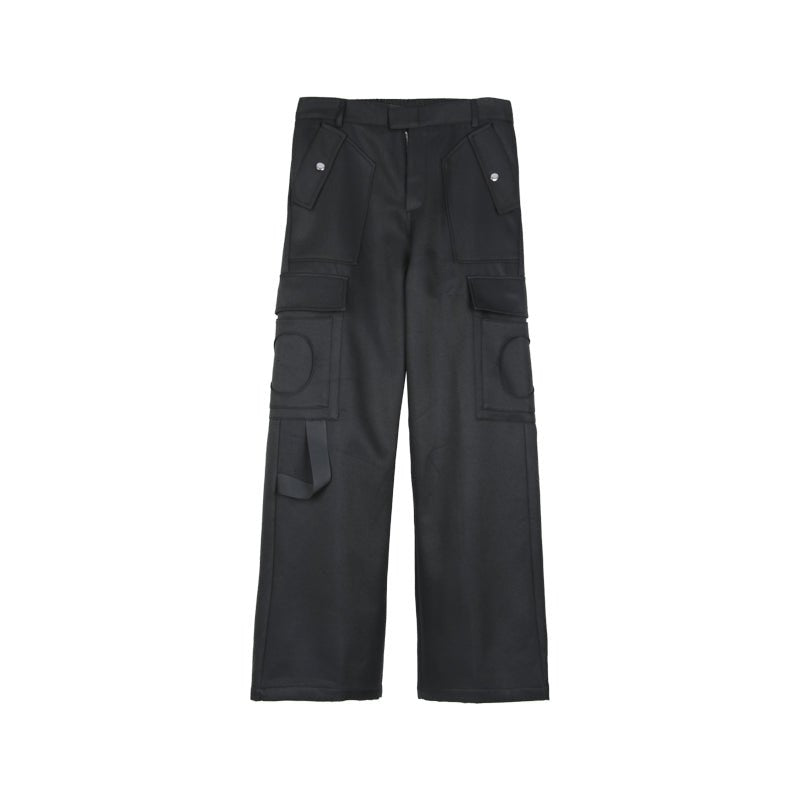 韓国ファッション SELCA-Straight cargo pants-mselca2023aw818-013