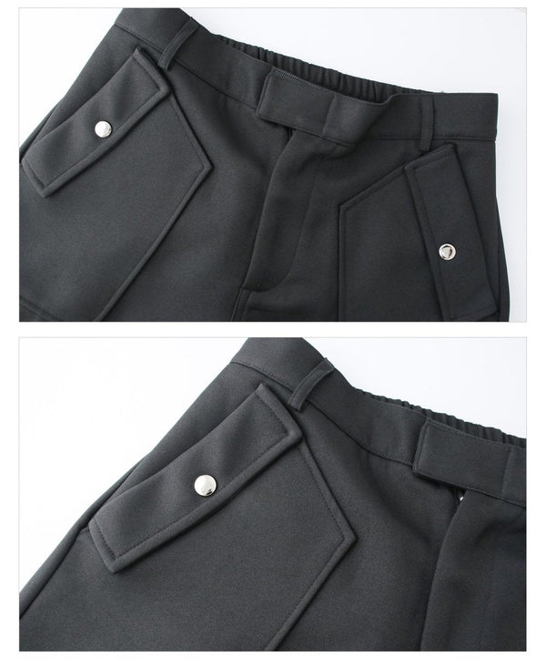韓国ファッション SELCA-Straight cargo pants-mselca2023aw818-09