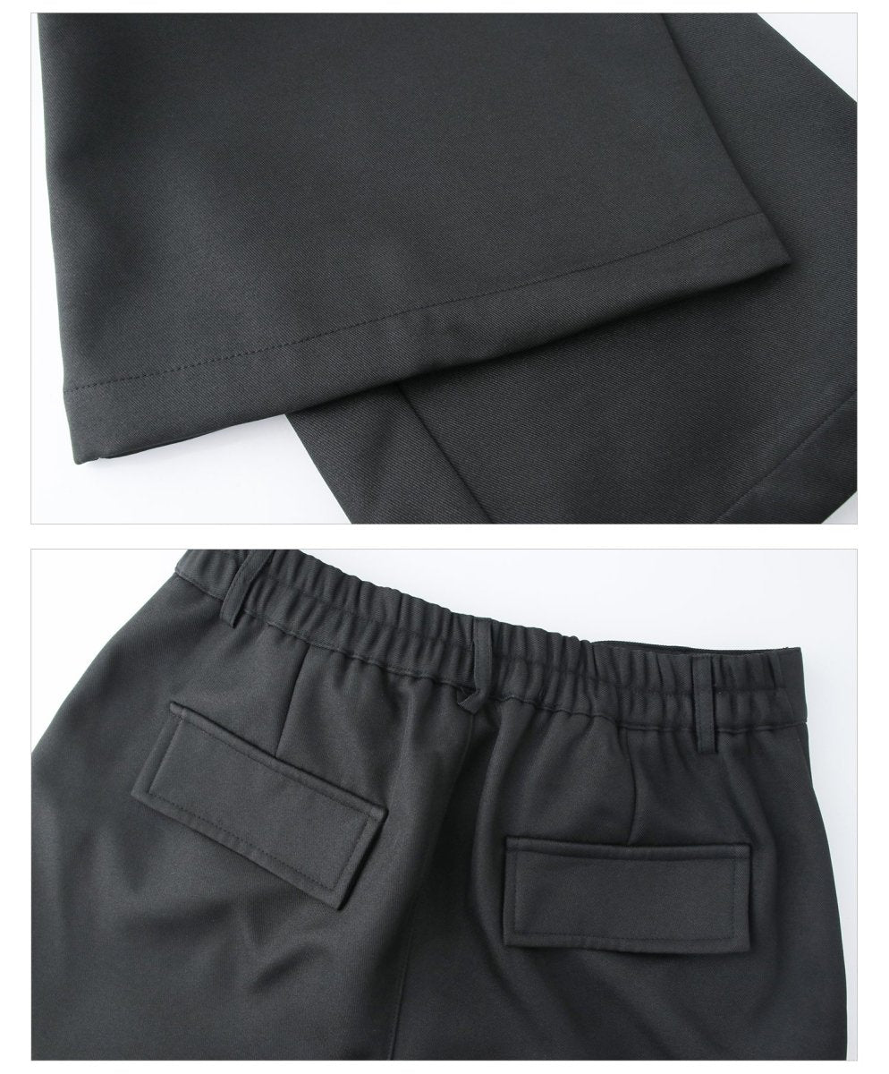 韓国ファッション SELCA-Straight cargo pants-mselca2023aw818-010