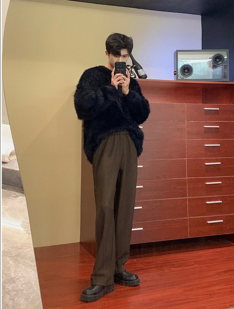 韓国ファッション SELCA-Straight casual pants-mselca2023aw826-011