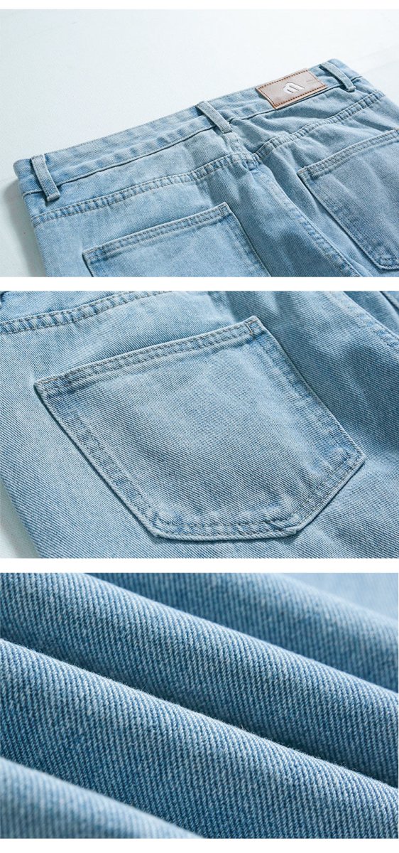 韓国ファッション SELCA-Straight damage jeans-mselca2023aw830-06