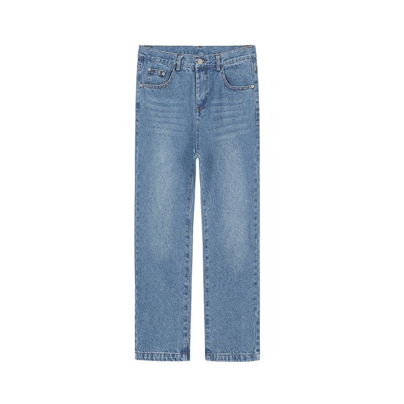 韓国ファッション SELCA-Straight denim jeans-mselca2023aw832-04