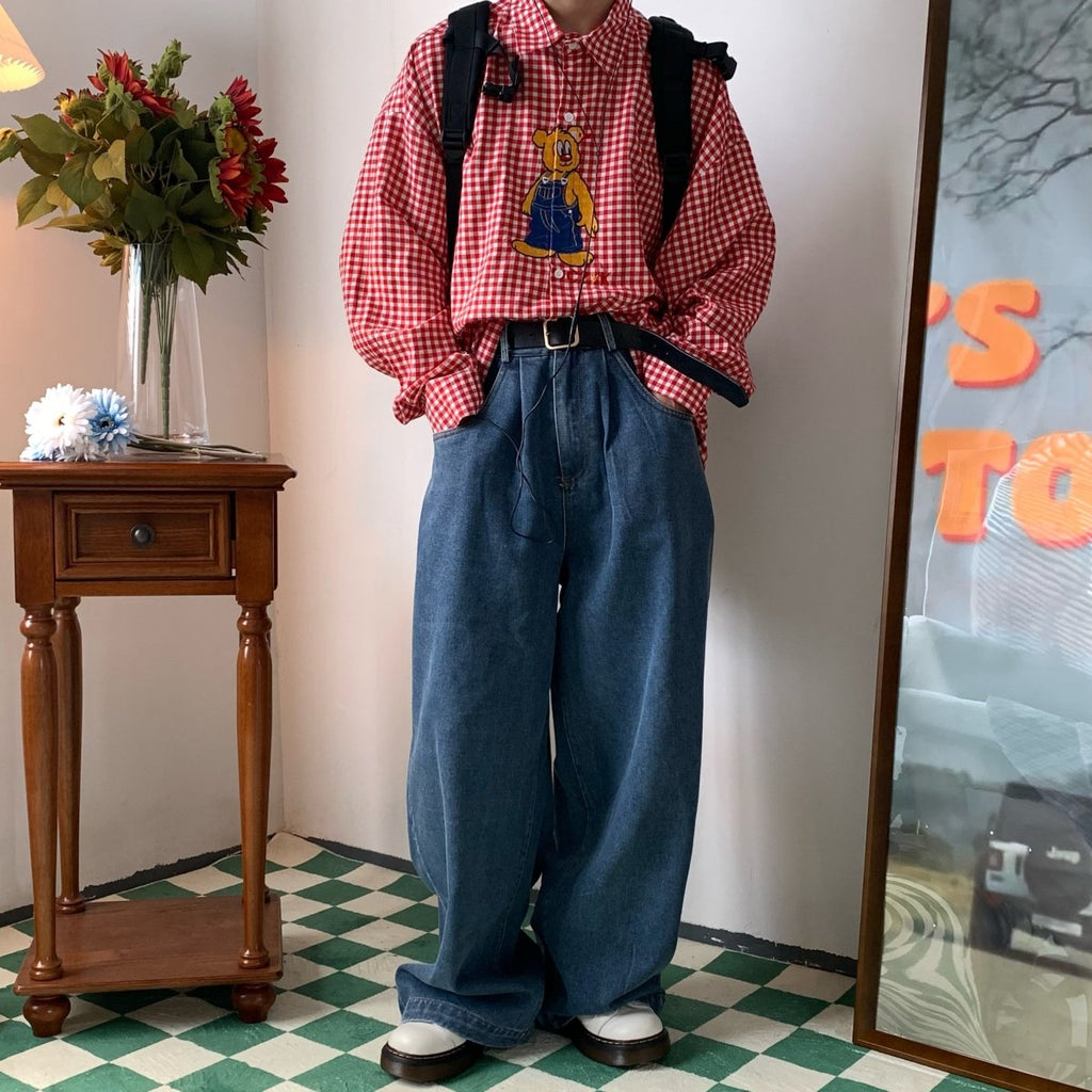 韓国ファッション SELCA-Straight denim-mselca2023aw833-06