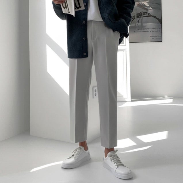 韓国ファッション SELCA-Straight leg slacks-mselca2023aw847-06