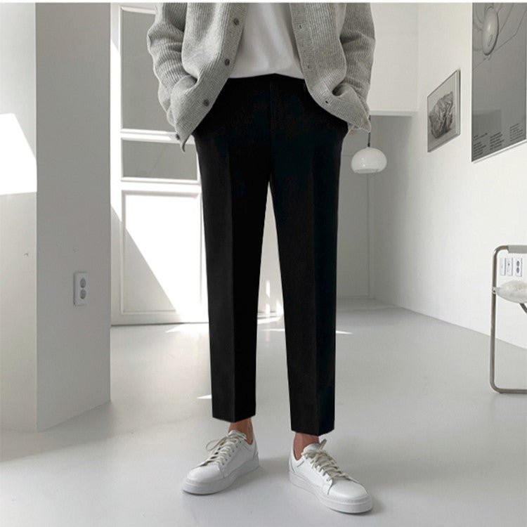 韓国ファッション SELCA-Straight leg slacks-mselca2023aw847-05