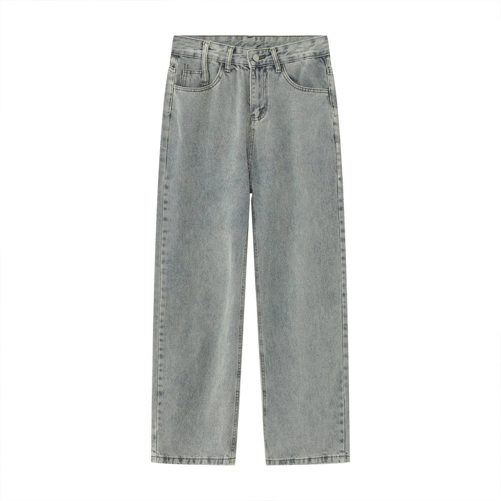 韓国ファッション SELCA-Straight loose denim pants-mselca2023aw848-01