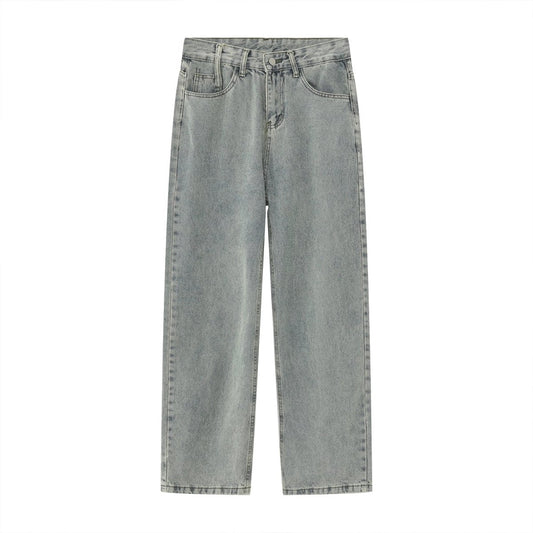 韓国ファッション SELCA-Straight loose denim pants-mselca2023aw848-01