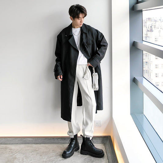 韓国ファッション SELCA-Straight rib pants-mselca2023aw852-01