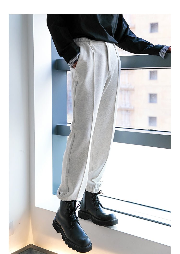 韓国ファッション SELCA-Straight rib pants-mselca2023aw852-02