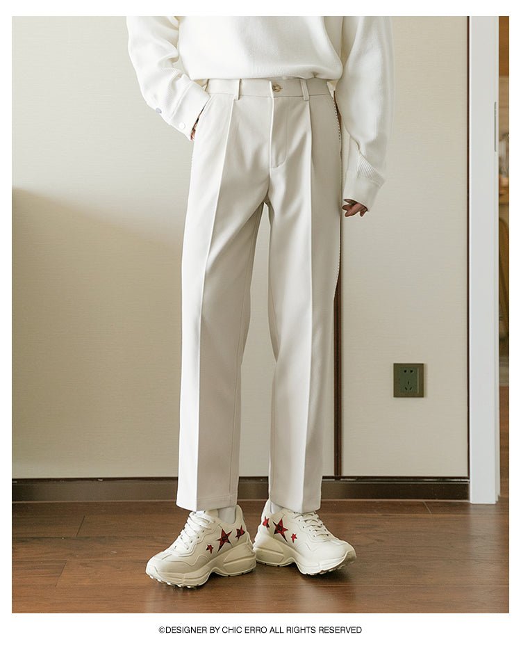韓国ファッション SELCA-Straight suit pants-mselca2023aw858-05