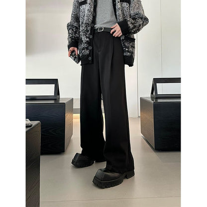 韓国ファッション SELCA-Straight wide leg pants-mselca2023aw866-04