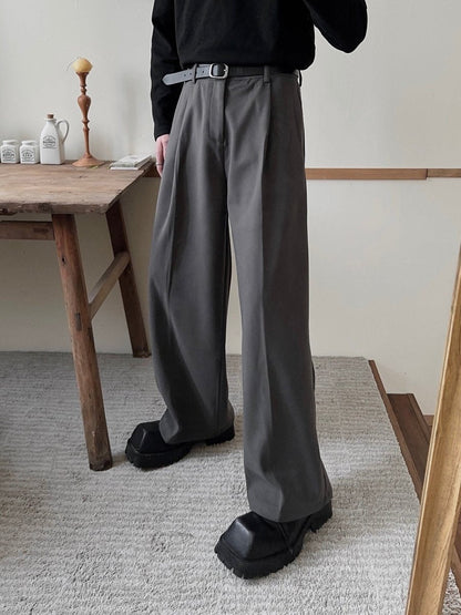 韓国ファッション SELCA-Straight wide leg pants-mselca2023aw866-06