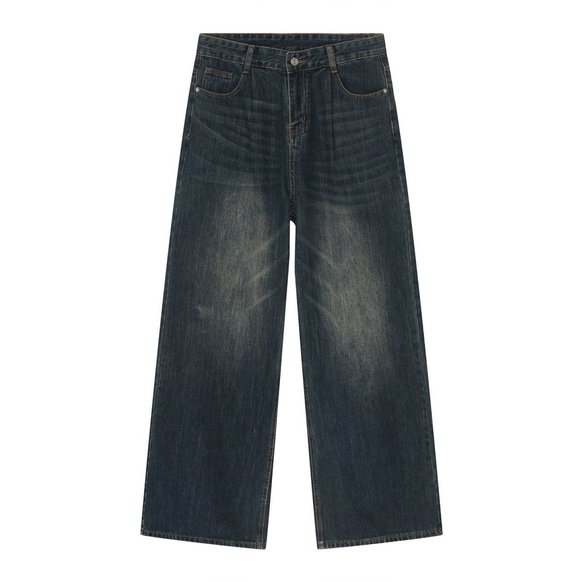 韓国ファッション SELCA-Straight wide loose denim pants-mselca2023aw869-06