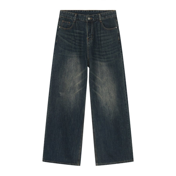 韓国ファッション SELCA-Straight wide loose denim pants-mselca2023aw869-06