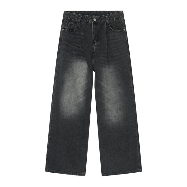 韓国ファッション SELCA-Straight wide loose denim pants-mselca2023aw869-07