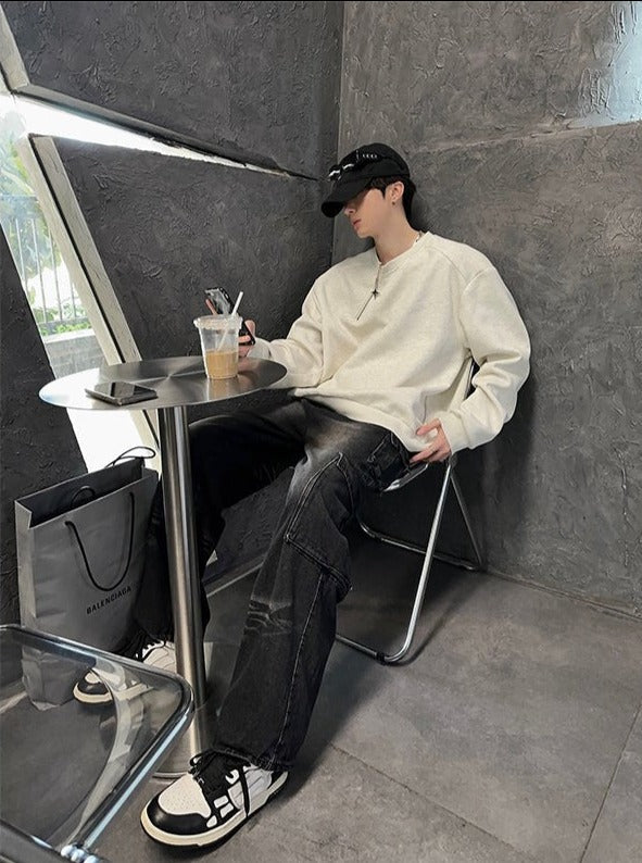 韓国ファッション SELCA-Cargo denim pants-mselca2023aw86-03