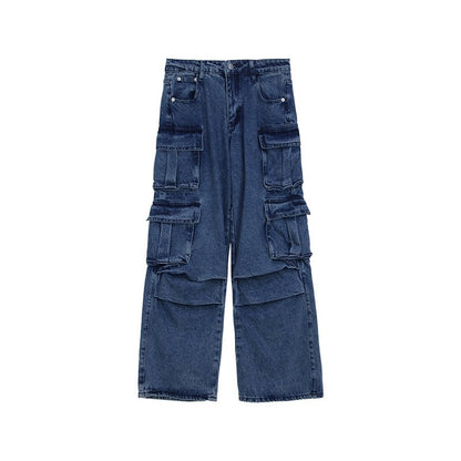 韓国ファッション SELCA-Cargo denim pants-mselca2023aw86-013