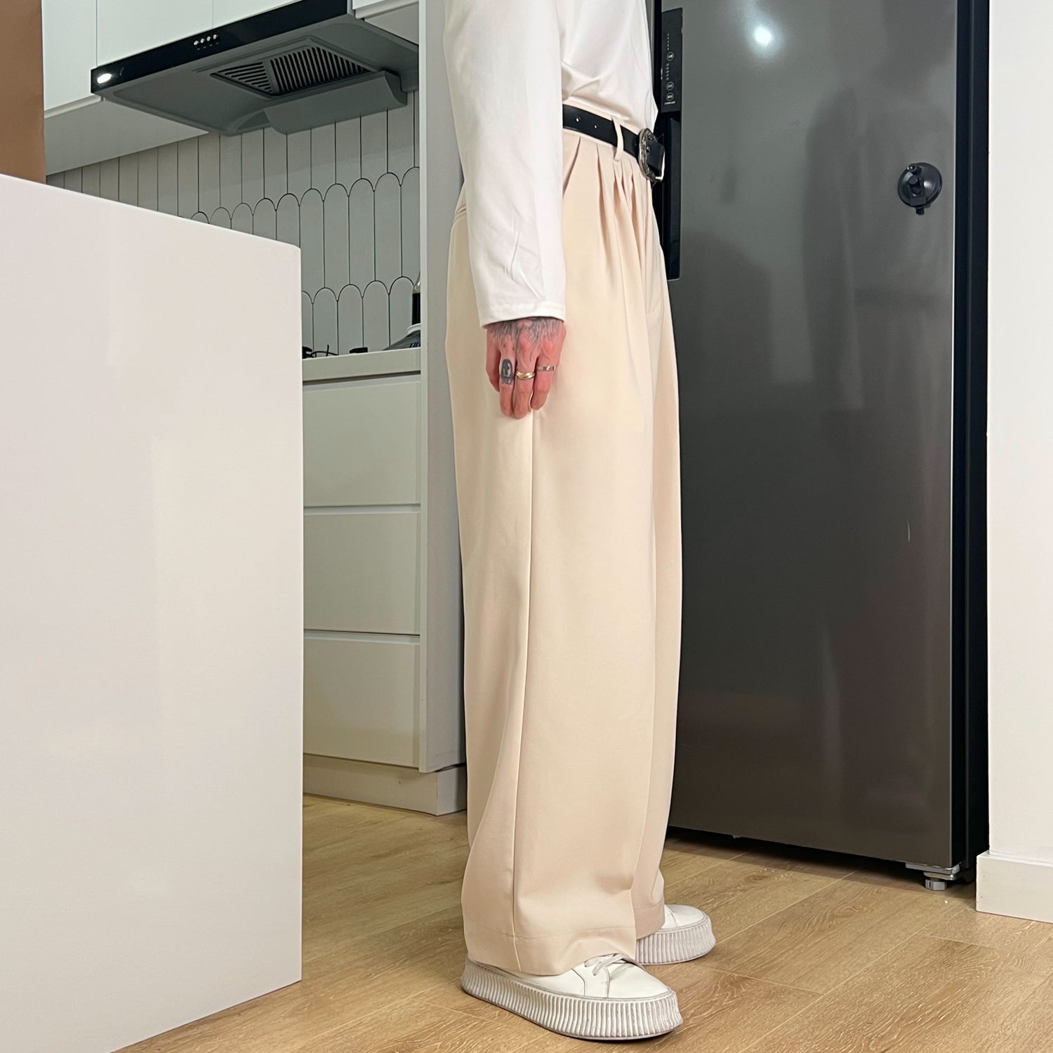 韓国ファッション SELCA-Straight wide pants-mselca2023aw870-07