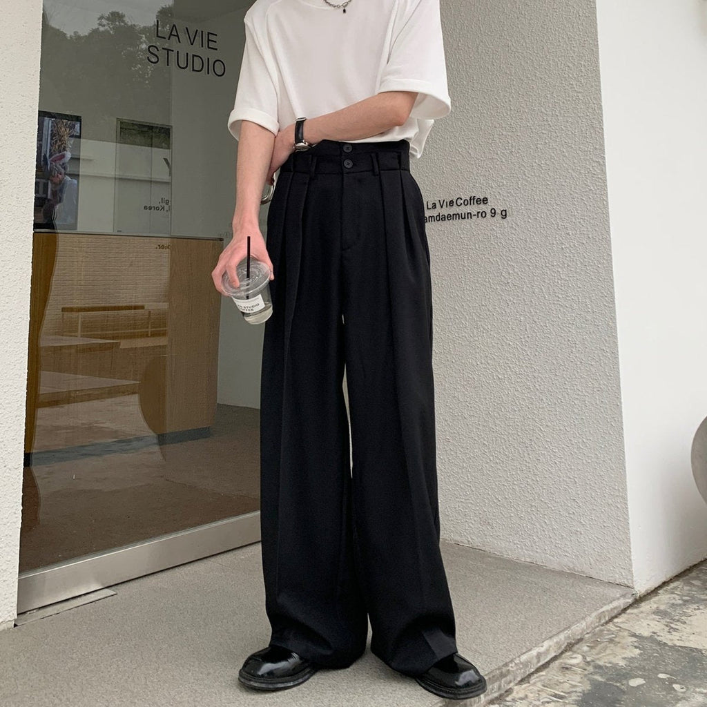 韓国ファッション SELCA-Straight wide slacks-mselca2023aw874-08