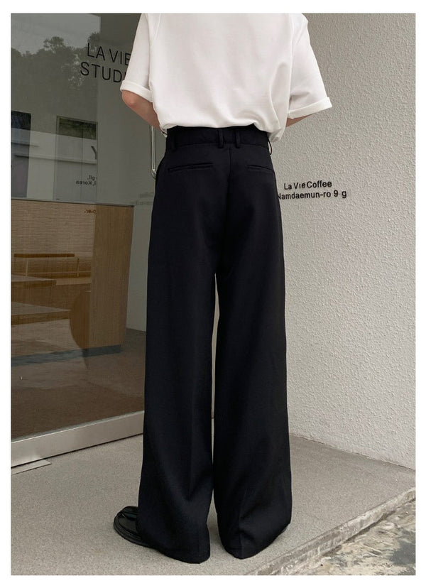 韓国ファッション SELCA-Straight wide slacks-mselca2023aw874-04