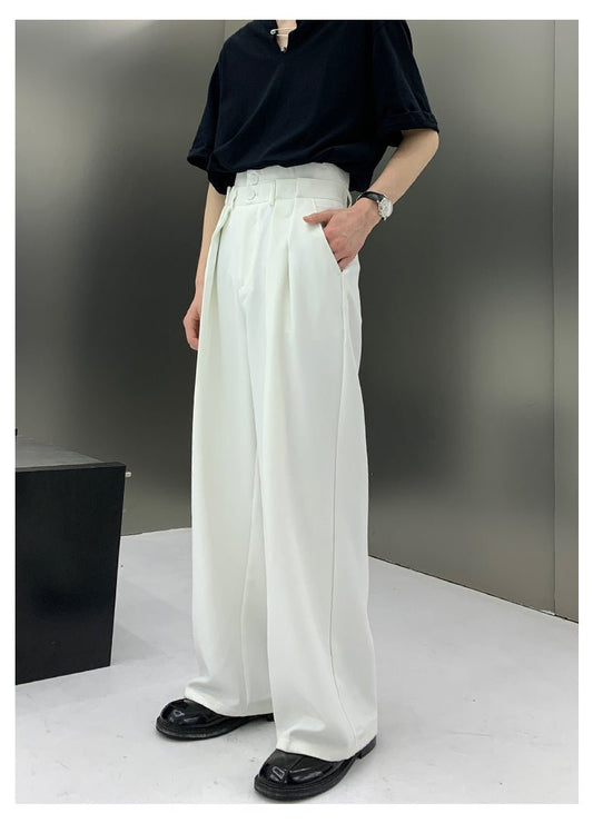 韓国ファッション SELCA-Straight wide slacks-mselca2023aw874-01