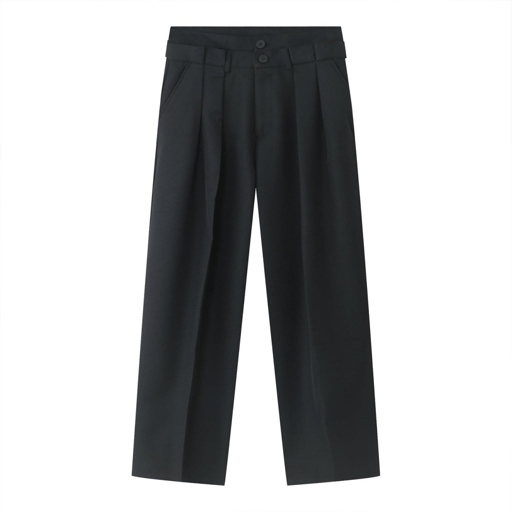 韓国ファッション SELCA-Straight wide slacks-mselca2023aw874-010