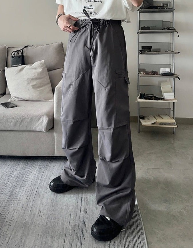 韓国ファッション SELCA-Straight work pants-mselca2023aw875-02